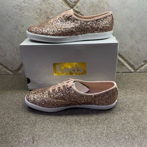 🆕 Champion Glitter Celebration Casual Sneakers, Rose Gold Size 8